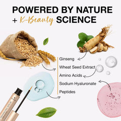 Arishine Eyelash Growth Serum tube side view portable for daily on the go use