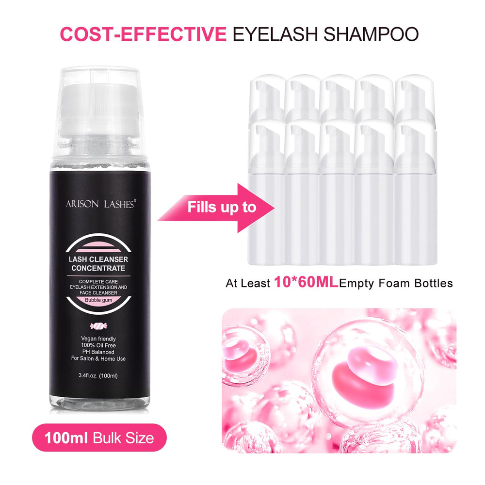 ARISON LASHES bulk packaging concept for home and salon use.