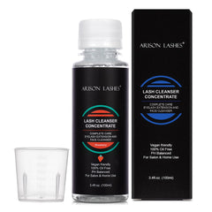 ARISON LASHES concentrate bottle for gentle at-home lash cleansing and extension care.
