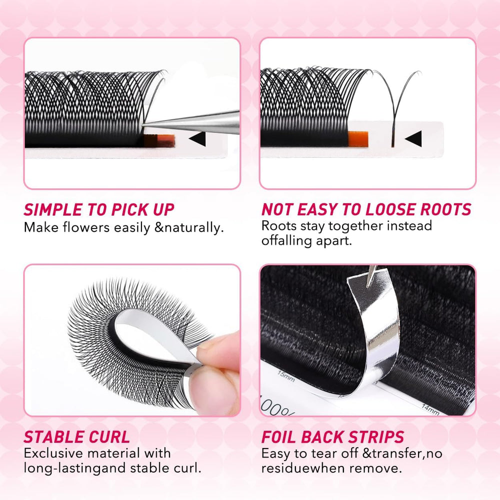 ARISON LASHES texture detail of matte black 0.07D strands for natural look