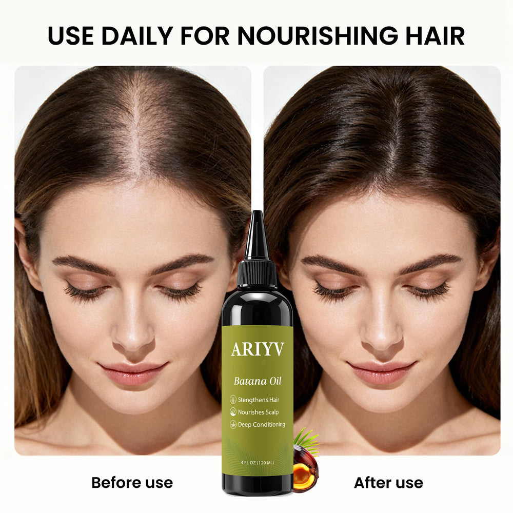 Ariyv Batana Oil during scalp massage application.