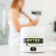 Drying with paddle brush to reveal smooth, tangle-free strands.