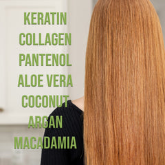 Flat ironing finish delivering sleek, salon-like shine.