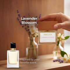 ARLYN Lavender Blossom packaging box showcases eco-conscious branding.