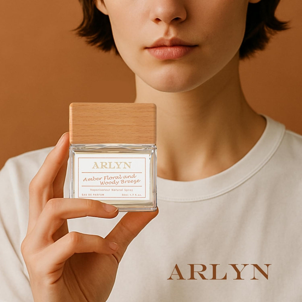 ARLYN vegan-crueltyfree label signals clean, ethical fragrance formulation.