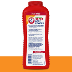 Close-up of the dispensing cap on Arm & Hammer Sport Body Powder for easy use
