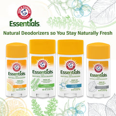Arm & Hammer Essentials unscented deodorant packaging with recyclable materials