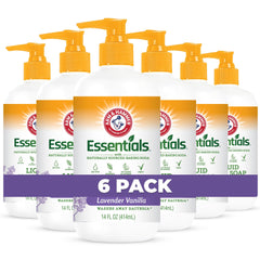 Arm & Hammer Lavender Vanilla hand soap bottle for daily cleansing and refreshing scent.