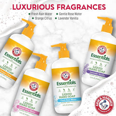 Arm & Hammer Lavender Vanilla soap foaming lather on skin during wash.