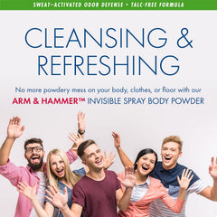 Arm & Hammer odor-neutralizing technology helps manage body odor