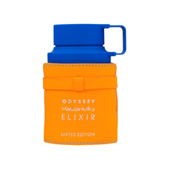 Armaf Odyssey Mandarin Sky Elixir bottle close-up showcasing bold citrus for evening wear