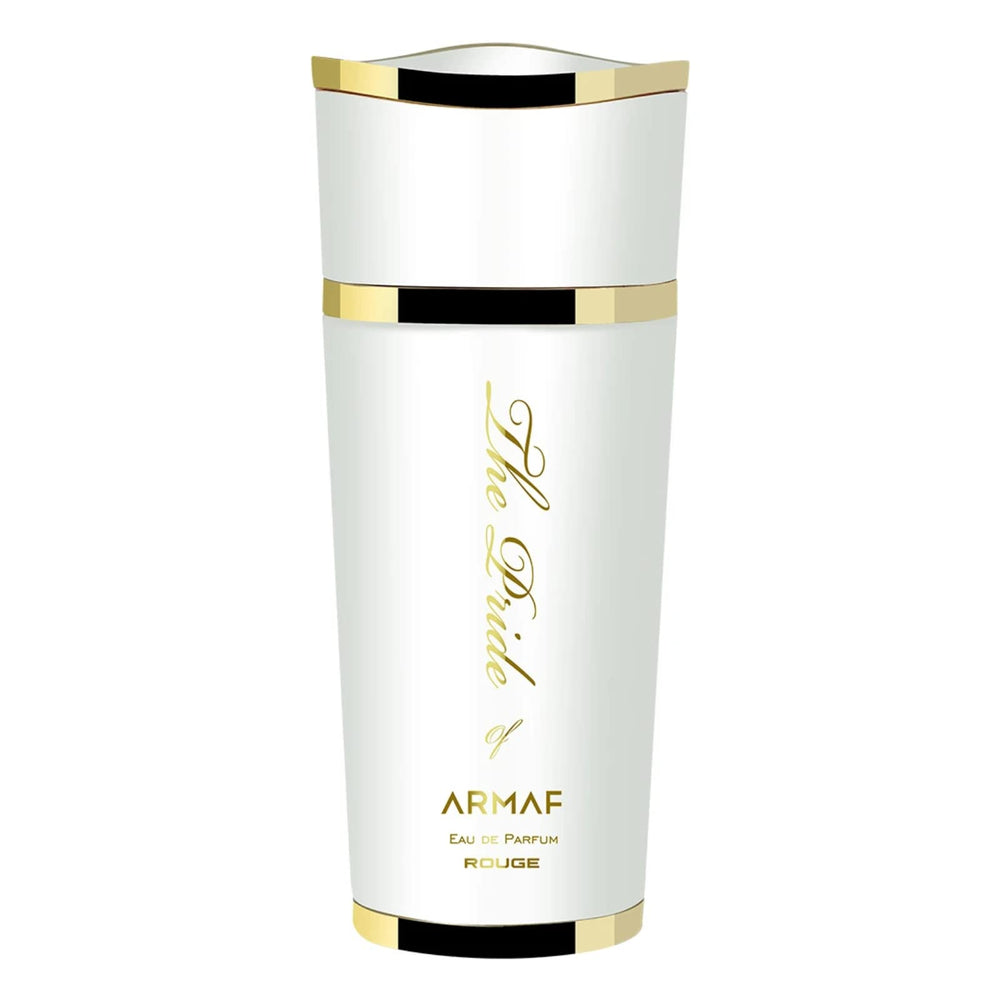 Armaf The Pride Rouge bottle close-up, showcasing elegant daily wear.