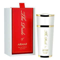 Armaf The Pride Rouge packaging close-up, gift-ready presentation.