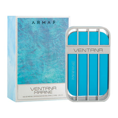 Armaf Ventana Marine box front suggests gift-ready scent sophistication.
