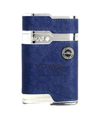 Armaf Voyage Bleu bottle-front with bold masculine styling for daily wear.