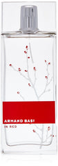 Armand Basi Red EDT spray bottle with bold red packaging for everyday wear
