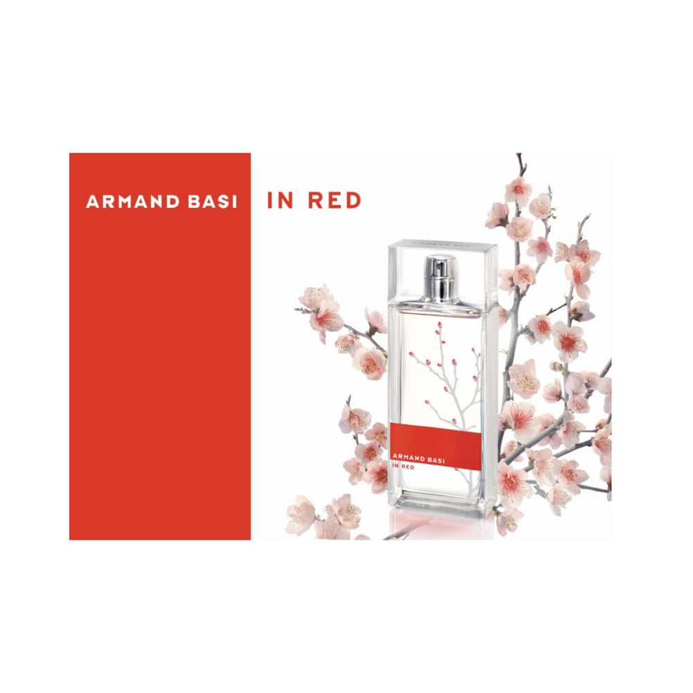 Armand Basi Red packaging box highlighting gift-ready presentation for special occasions.