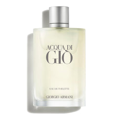 Armani Beauty Acqua di Gio bottle highlighting Mediterranean freshness for daily wear