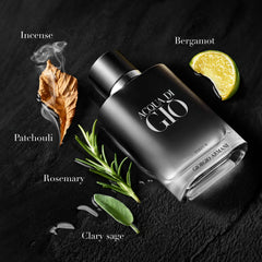 Armani Beauty Acqua di Gio Parfum travel-size bottle for on-the-go freshness.