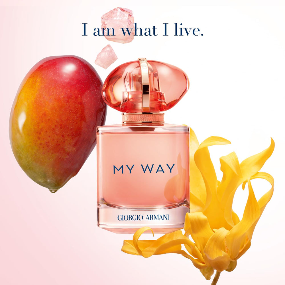 Armani My Way Ylang spray action suggesting easy diffusion