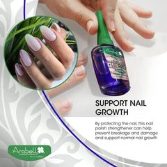 Arobell Iron Nail Hardener nails growth support close-up.