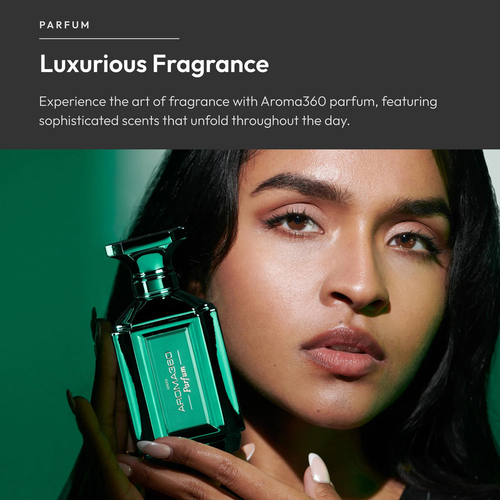Aroma360 vegan and cruelty-free parfum aligns with ethical self-care.