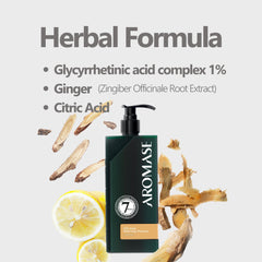 AROMASE ginger tincture promotes soothing relief for itchy scalp