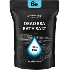 Aromasong Dead Sea Salt crystals close-up showing mineral texture for softer skin.