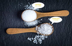 Aromasong Dead Sea Salt with Organic Aloe Vera, packaging detail, resealable pack for easy storage.