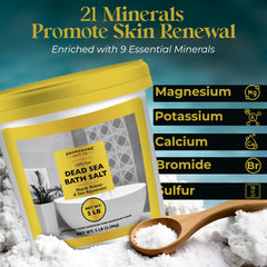 Aromasong Dead Sea salts used for foot care and gentle cleansing