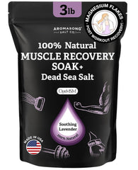 Aromasong muscle recovery bath soak bottle ready for post-workout soaking