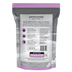 Aromasong RAW magnesium bath flakes hydrate skin while supporting a peaceful evening routine