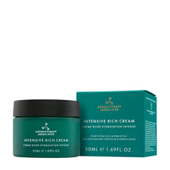 Aromatherapy Associates Intensive Rich Cream bottle highlighting hydration benefits