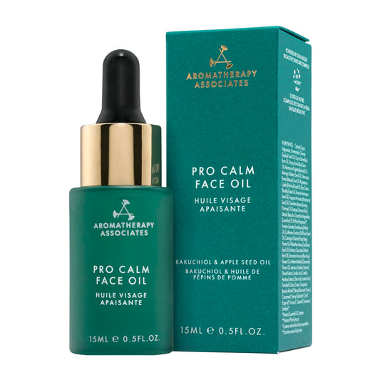 Aromatherapy Associates Pro Calm Face Oil bottle with calming botanicals for sensitive skin.