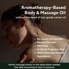 AROMATICA Circulating Body Oil after-shower use, smooth application