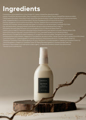 Hair with dewy, smooth finish after applying ARomATICA ampoule