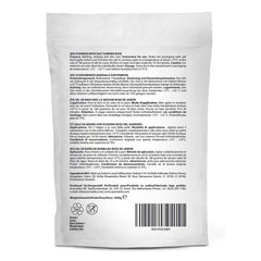AROMATIKA 35oz rose sea salt package on a bathroom shelf.
