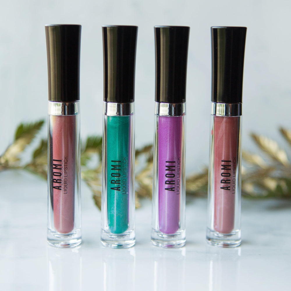 Aromi smudge-proof lip color remains through meals and daily wear
