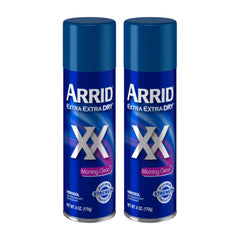 Arrid Morning Clean aerosol bottle for all day protection and quick dry application.