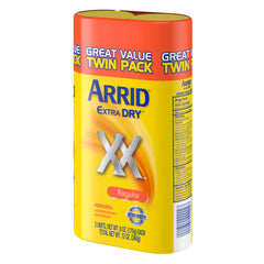 Arrid XX Extra Dry label emphasizes odor control and protection.