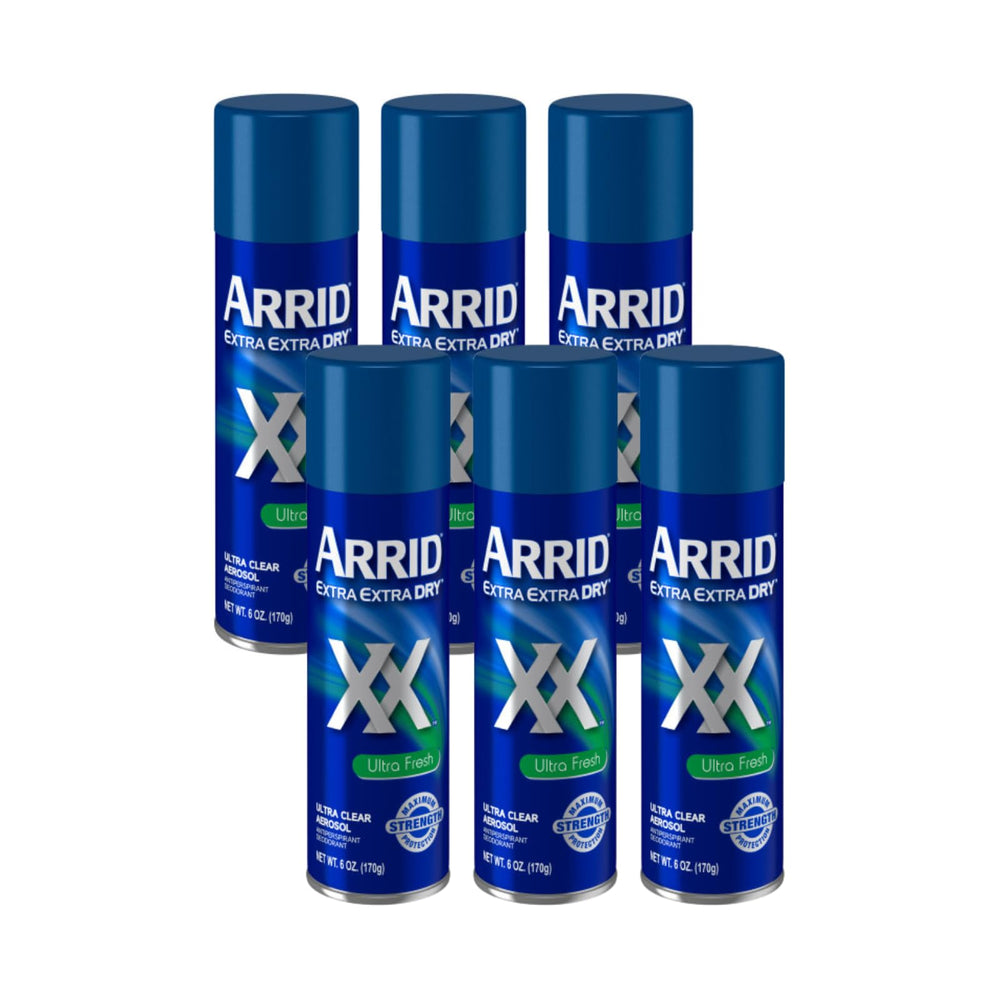 arrid xx extra extra dry aerosol can with quick drying protection