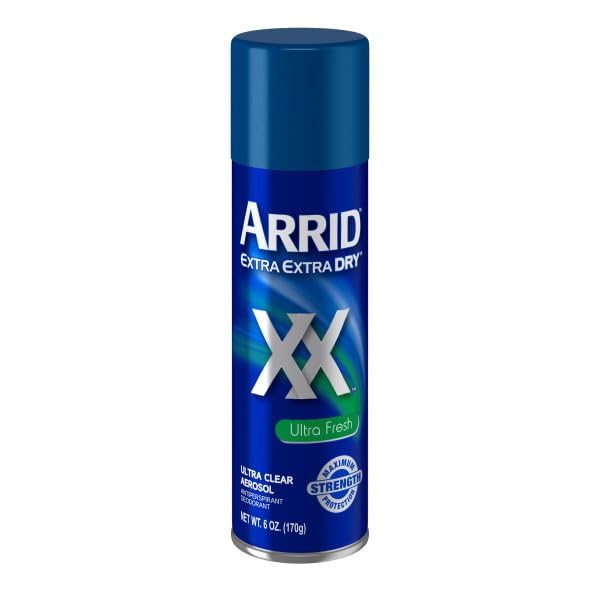 ARRID XX Ultra Fresh can with spray nozzle for quick application.