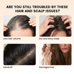 ARSYCHLL Minnah Hair Growth Oil scalp application scene.