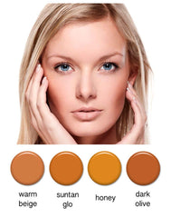 Art of Air Tawny Beige swatch shows buildable coverage on skin