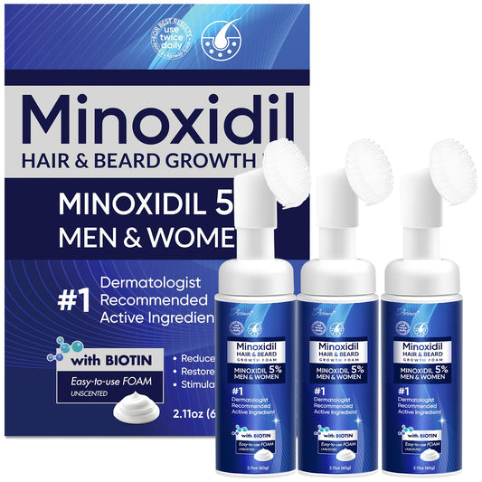 Artimore 5% Minoxidil Foam bottle for easy daily use and precise application.
