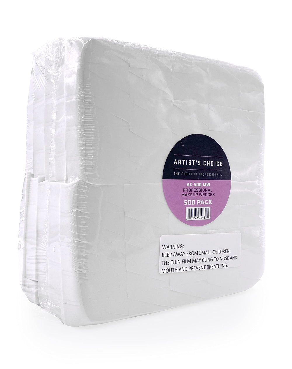 Artist's Choice latex-free triangle sponge, disposable for hygienic routines.