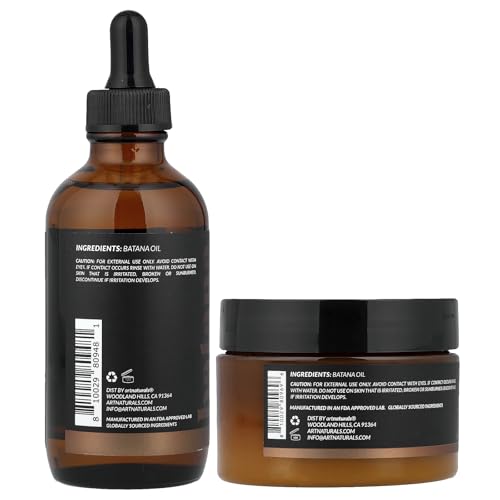 Artnaturals Batana oil paste for deep conditioning and edge restoration.