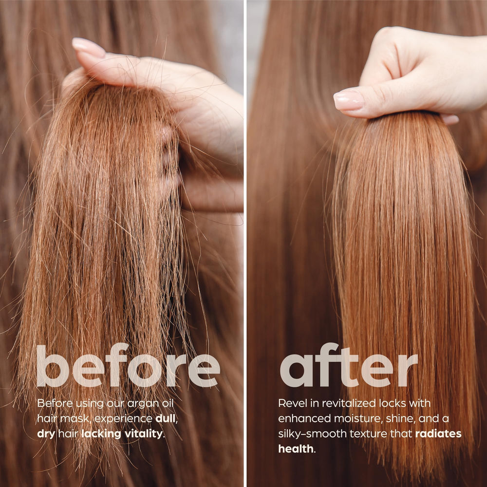 Hair being massaged with Artnaturals mask for smooth, manageable feeling