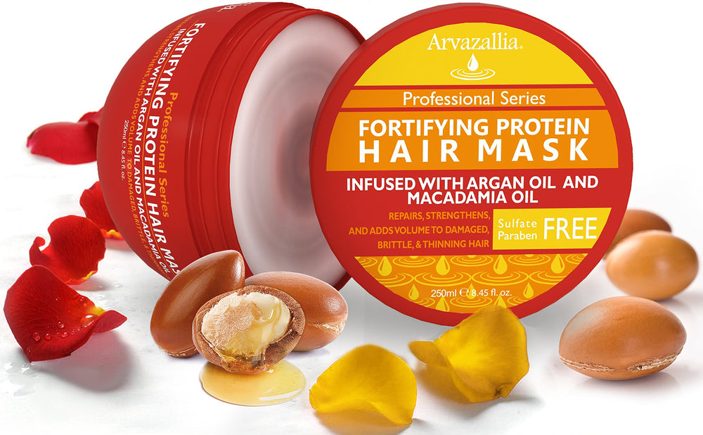 Arvazallia Fortifying Protein Hair Mask texture close-up for smoothness and manageability