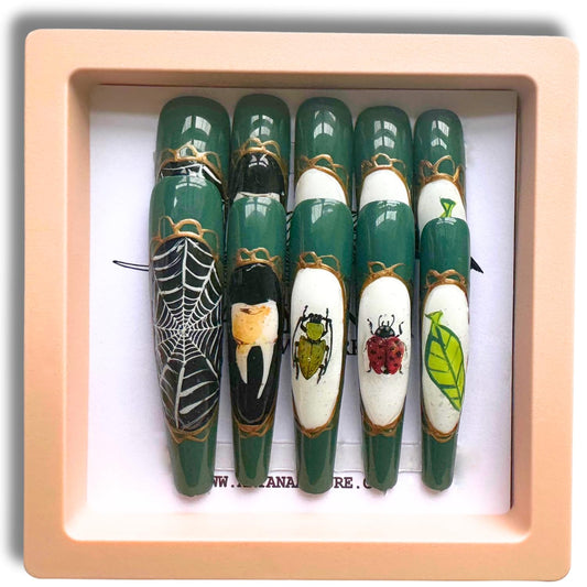 ARYANA NEW YORK coffin nails 10pc set with glossy long finish for at-home salon look